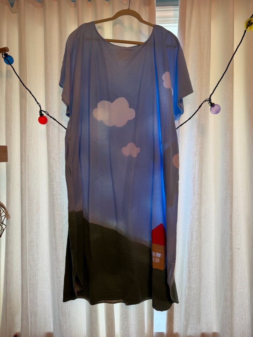 State the Label Blue Cloud House Dress